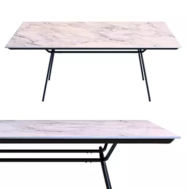 Stylish South Beach Table 3D model image 1 