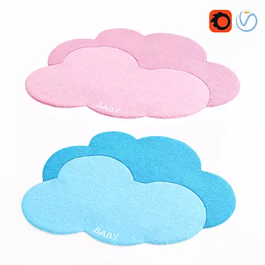 Dreamy Clouds Rug 3D model image 1 