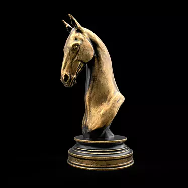 Elegant Stallion Art: High-Poly Horse Sculpture 3D model image 1 