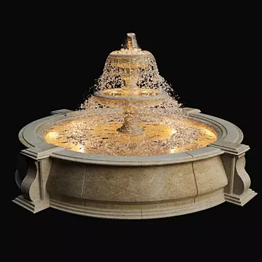 Timeless Elegance: Classic Fountain 3D model image 1 