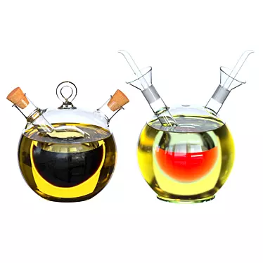Elegant Oil & Vinegar Dispensers 3D model image 1 