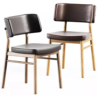 TrabA Marlen Wood Chair 3D model image 1 