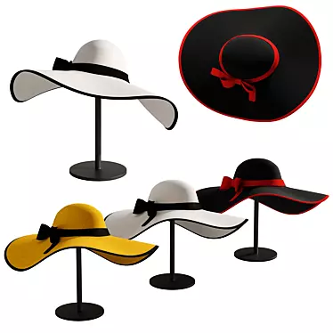 Fashionable Women's 2014 Hat 3D model image 1 