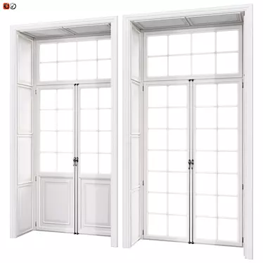 Elegant Cremones: Classic Doors 3D model image 1 
