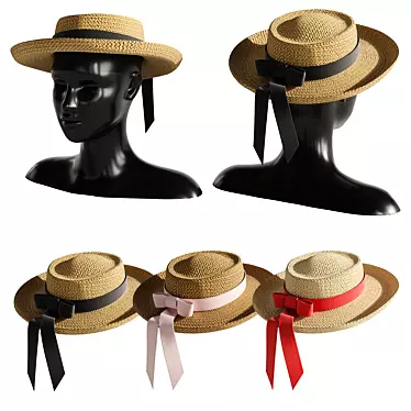 Fashionable Woman Hat 4 3D model image 1 