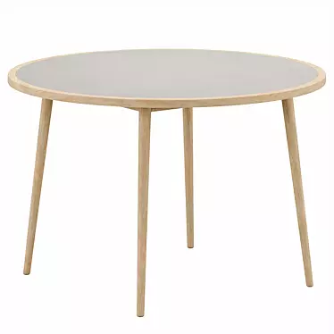 Nina Rustic Round Table 3D model image 1 