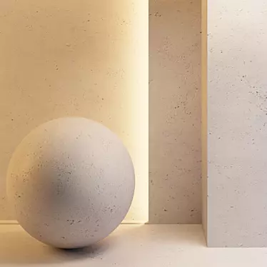 Seamless Light Stone Texture 3D model image 1 