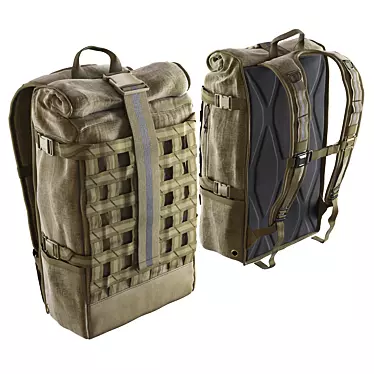 Title: Versatile Messenger Backpack 3D model image 1 