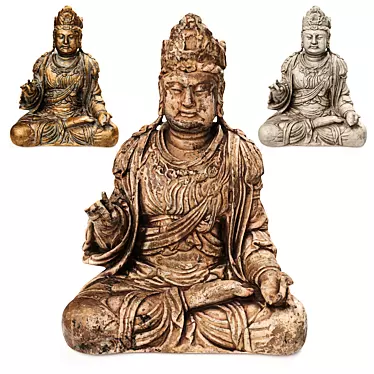 Buddha Bodhisattva: Serene Chinese Master 3D model image 1 