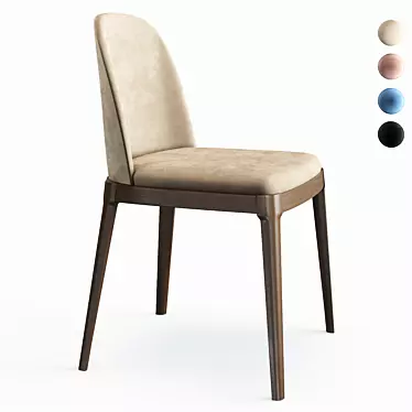 Modern Mercury Row Furness Dining Chair 3D model image 1 