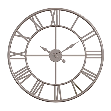 Roman Numeral Wall Clock 3D model image 1 