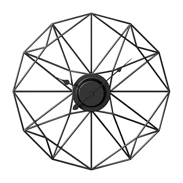 Geometrix Wall Clock- Sleek and Modern 3D model image 1 