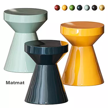 Matmat Ceramic Sofa Table - Stylish and Versatile 3D model image 1 