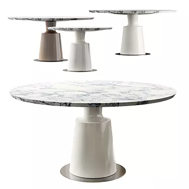 Elegant Peso Dining Table 3D model image 1 