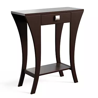 Elegant Arch Leg Console Table 3D model image 1 