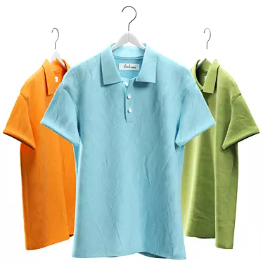 Classic Polo Shirts 3D model image 1 
