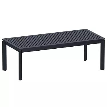 Aluminum Garden Table, Tuha: 216cm Long, 100cm Wide, 75cm High 3D model image 1 