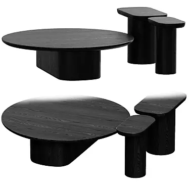  RAIN Porto Center Table: Contemporary Elegance 3D model image 1 