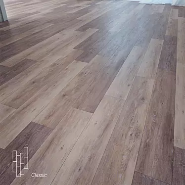 Exquisite Asian Oak Flooring 3D model image 1 