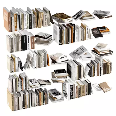 Ultimate Book Collection Set 3D model image 1 