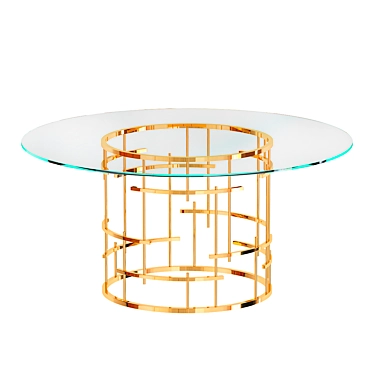 Modern Dining Table - Sleek and Stylish 3D model image 1 