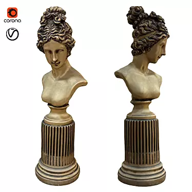 Elegant Statue Girl - 2015 3D model image 1 