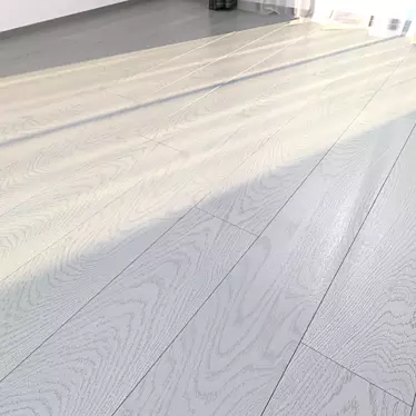 Elegant Gray Parquet Flooring 3D model image 1 