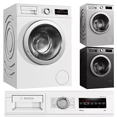 Efficient Bosch Washing Machine 3D model image 1 