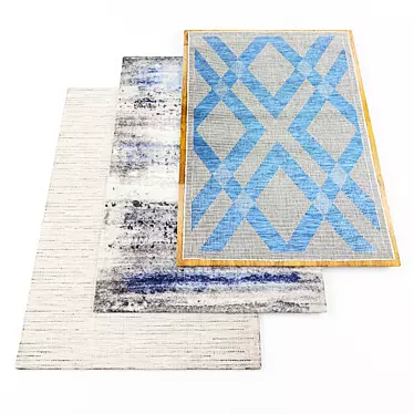 Random Set of 5 Carpets with Textures 3D model image 1 