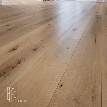Gossamer Oak Plank Flooring 3D model image 1 