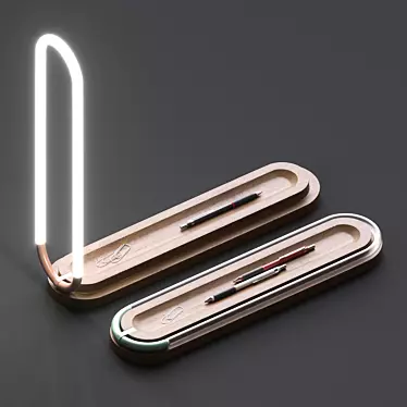 Light-up Decorative Pen Holder 3D model image 1 