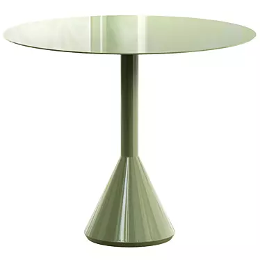 Modern Palissade Cone Round Table 3D model image 1 