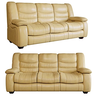 leather sofa - 3D models category
