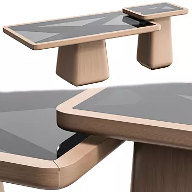 Modern Frank Center Table 3D model image 1 