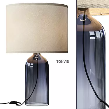 TONVIS Modern Glass Table Lamp 3D model image 1 