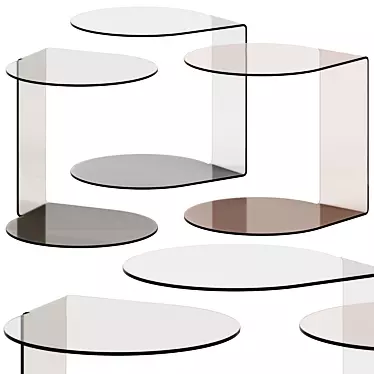 Sleek Merian Side Table 3D model image 1 