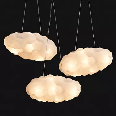 Dreamy Cloud Pendants 3D model image 1 