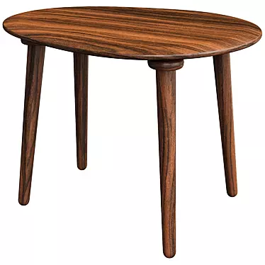 Zara Home Wooden Table: Elegant and Timeless 3D model image 1 