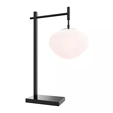Elegant Callahan Glass Table Lamp 3D model image 1 