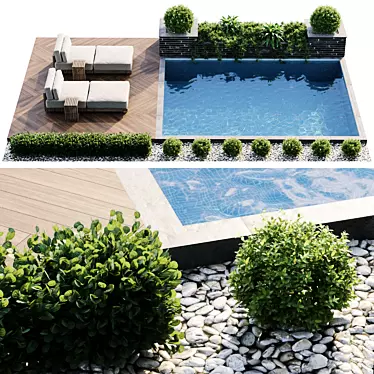 Versatile Swimming Pool Solution 3D model image 1 