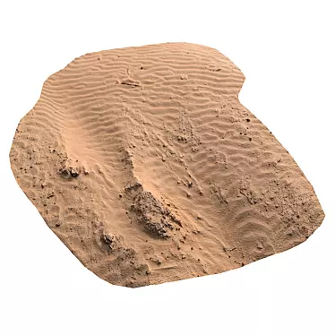 Beach Sandscape Texture Kit 3D model image 1 