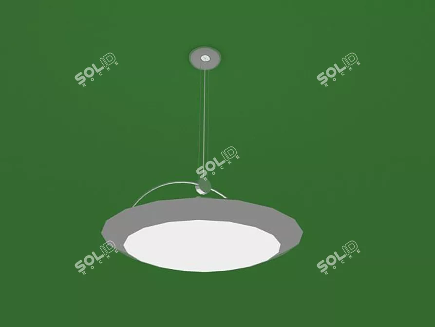 Elegant Ceiling Chandelier 3D model image 1