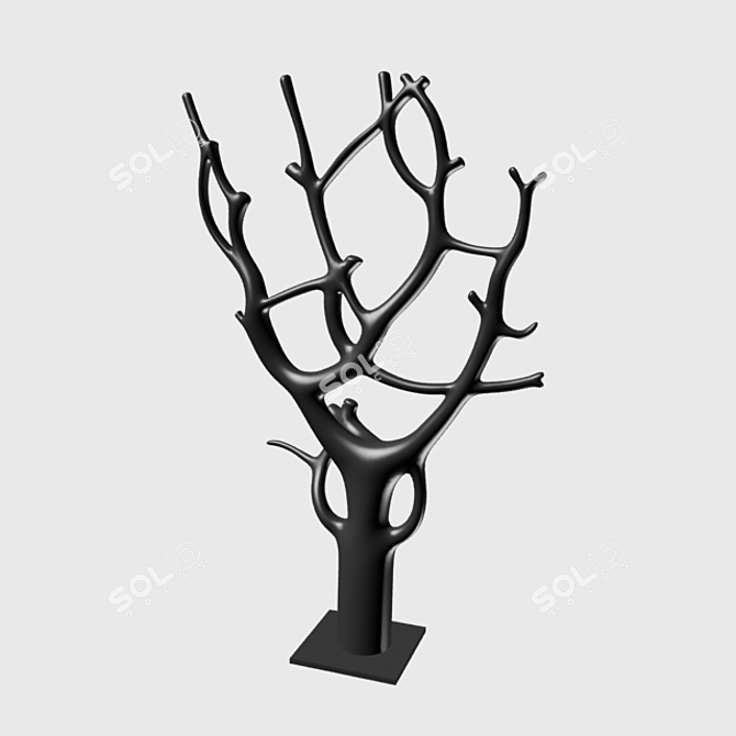 Artistic Tree Sculpture 3D model image 1