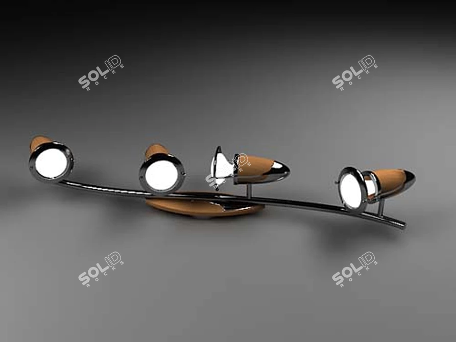 Modern Kitchen Lamp, Vray, High-quality Materials 3D model image 1