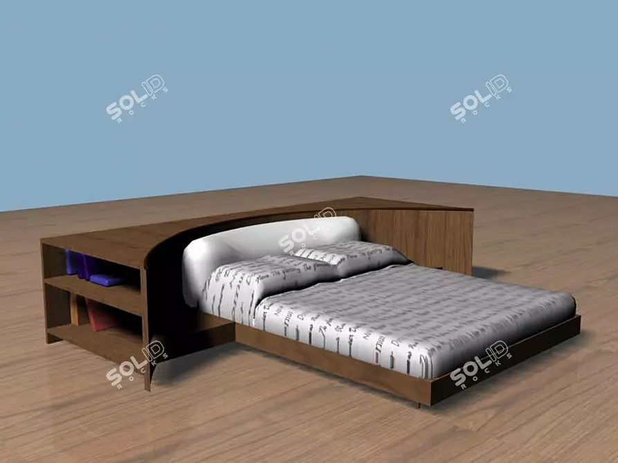 CozyDream Bed - Ultimate Comfort for Your Sleep 3D model image 1