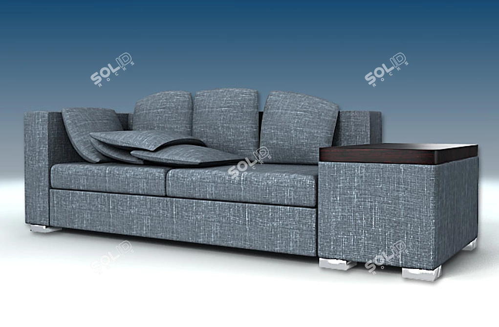 Nova N10 Sofa: Stylish Comfort 3D model image 1