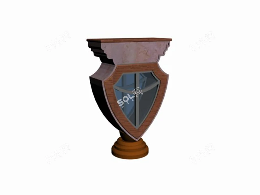 Elegant Ceramic Vase 3D model image 1