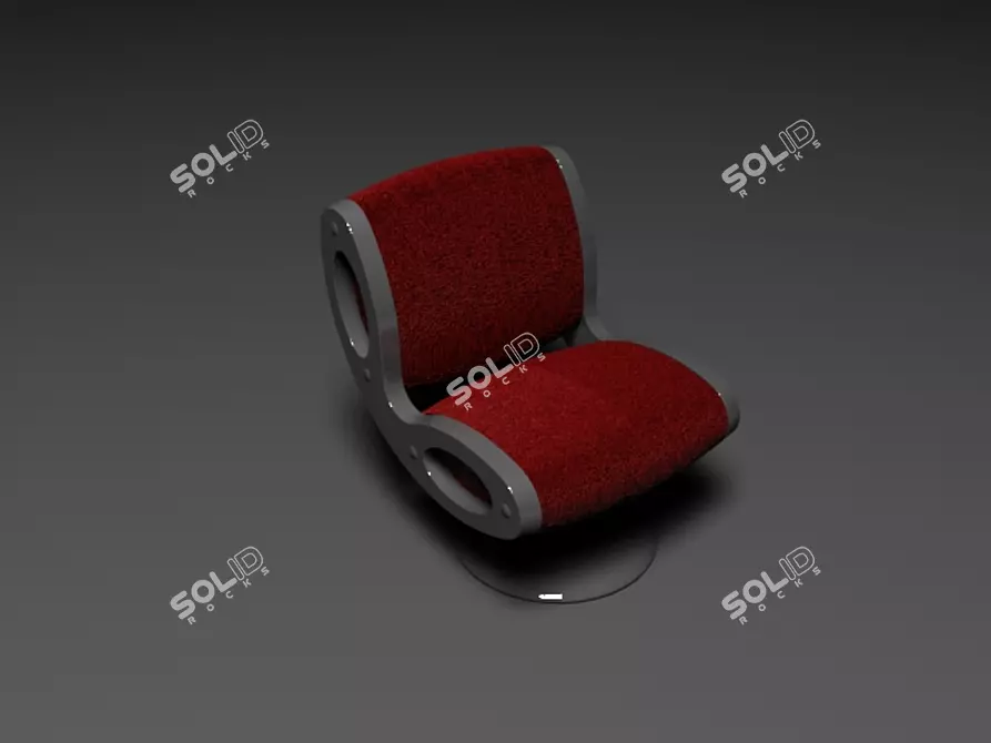 Italian Maroso Gluon Armchair 3D model image 1