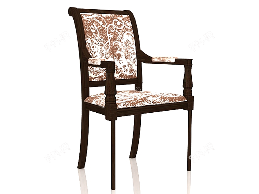 Elegant Max Chair Set 3D model image 1