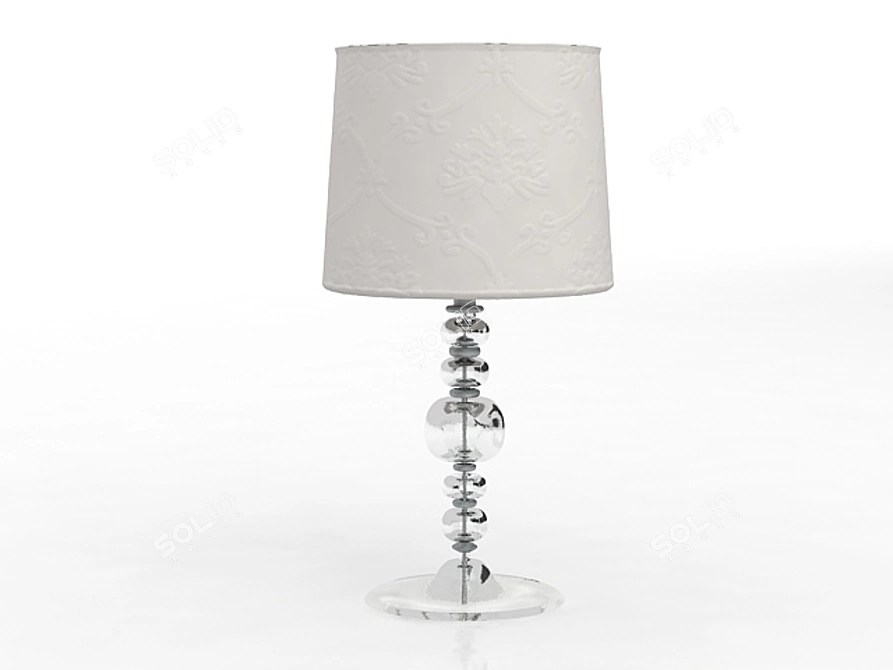 Title: Modern Textured Table Lamp 3D model image 1